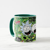 Rick and Morty Collage Mousepad Mok (Voorkant links)