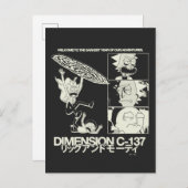 RICK AND MORTY™ | Dimension C-137 Briefkaart (Voorkant / Achterkant)