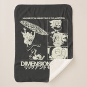RICK AND MORTY™ | Dimension C-137 Sherpa Deken (Voorkant)