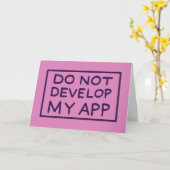RICK AND MORTY™ | DO NOT DEVELOP MY APP KAART (Gele Bloem)