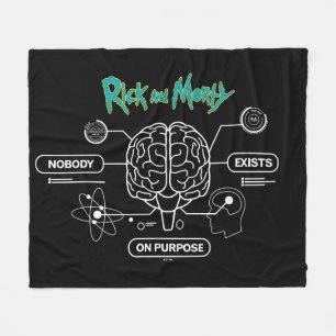 RICK AND MORTY™ Download Back-upbrein Fleece Deken