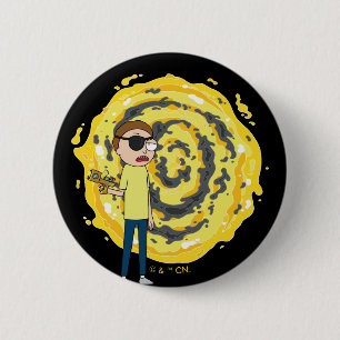 RICK AND MORTY™   Evil Morty Portal Ronde Button 5,7 Cm