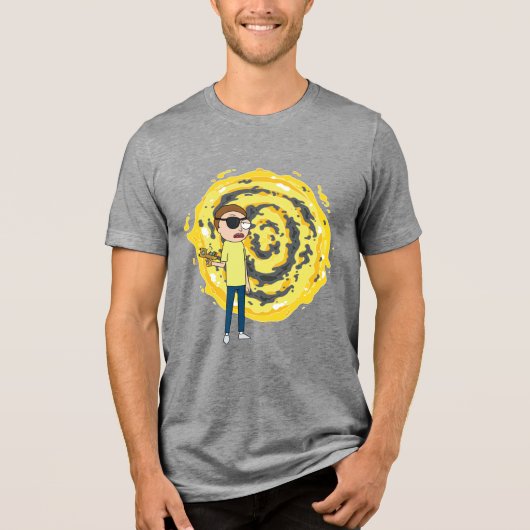 RICK AND MORTY™ | Evil Morty Portal Tri-Blend Shirt (Voorkant)
