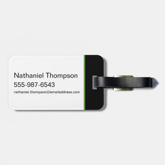 RICK AND MORTY™ | groene splash Bagagelabel (Achterkant horizontaal)