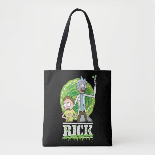 RICK AND MORTY™ | groene splash Draagtas (Voorkant)