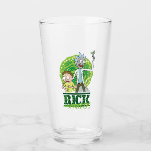 RICK AND MORTY™ groene splash Glas
