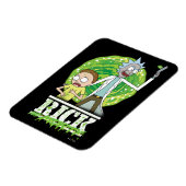 RICK AND MORTY™ | groene splash Magneet (Linkerzijde)