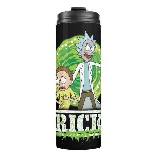 RICK AND MORTY™ | groene splash Thermosbeker (Voorkant)
