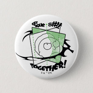 RICK AND MORTY™   Haal je S#! bij elkaar! Ronde Button 5,7 Cm
