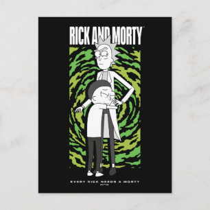 RICK AND MORTY™   Morty Hugging Rick Briefkaart