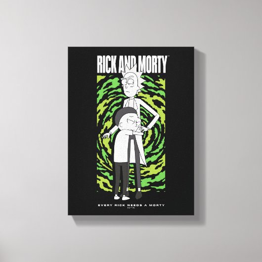RICK AND MORTY™ | Morty omhelst Rick Canvas Afdruk (Voorkant)