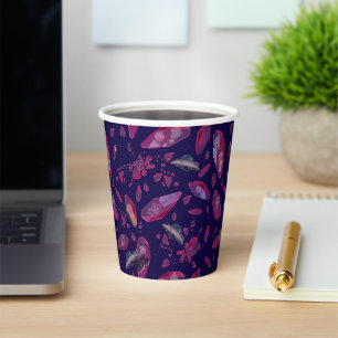 Rick and Morty Time Crystal Pattern Papieren Bekers
