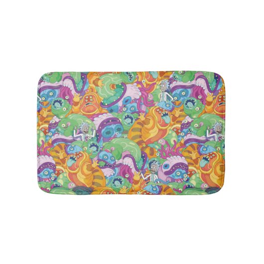 Rick Apocalypse Party Alien Pattern Badmat (Voorkant)