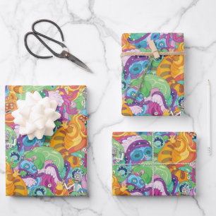 Rick Apocalypse Party Alien Pattern Inpakpapier Vel