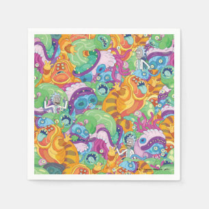 Rick Apocalypse Party Alien Pattern Servet