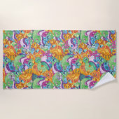 Rick Apocalypse Party Alien Pattern Strandlaken (Voorkant)