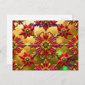 RICK ~ Carte postale Gold Christmas (Devant / Derrière)