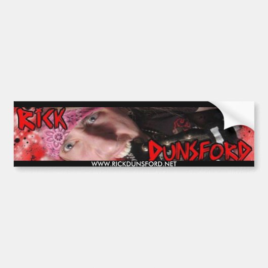 RICK DUNSFORD Bumpersticker (Voorkant)