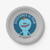 RICK EN MORTY™ | Aanwezigheid is pijn Papieren Bordje (Voorkant)
