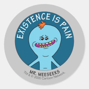 RICK EN MORTY™   Aanwezigheid is pijn Ronde Sticker