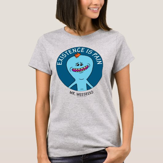 RICK EN MORTY™ | Aanwezigheid is pijn T-shirt (Voorkant)