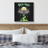 RICK EN MORTY™ | Afbeelding van de ruimtevlucht Canvas Afdruk (Insitu (Slaapkamer))