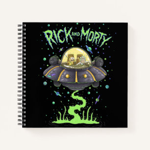 RICK EN MORTY™   Afbeelding van de ruimtevlucht Notitieboek