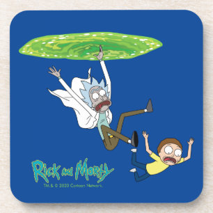 RICK EN MORTY™   Afschaffing portaal Bier Onderzetter