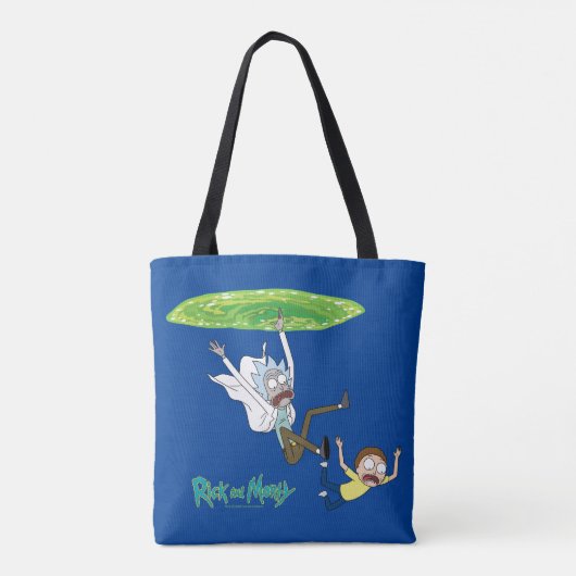 RICK EN MORTY™ | Afschaffing portaal Draagtas (Achterkant)