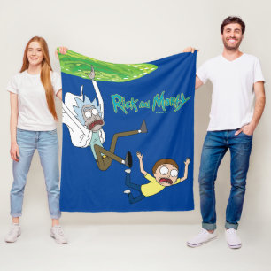 RICK EN MORTY™   Afschaffing portaal Fleece Deken