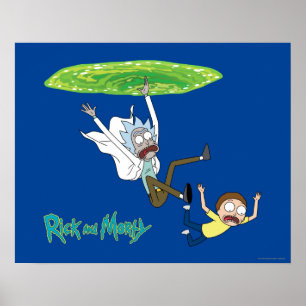 RICK EN MORTY™ Afschaffing portaal Poster