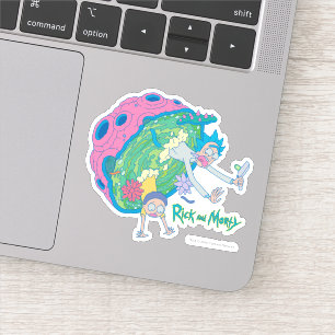 RICK EN MORTY™   Afvallen van geïnfecteerd port Sticker