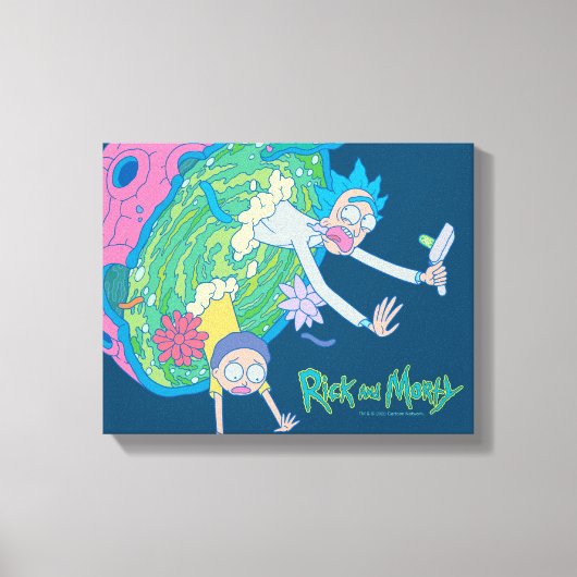 RICK EN MORTY™ | Afvallen van geïnfecteerd portaal Canvas Afdruk (Voorkant)