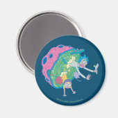 RICK EN MORTY™ | Afvallen van geïnfecteerd portaal Magneet (Voorkant / Achterkant)