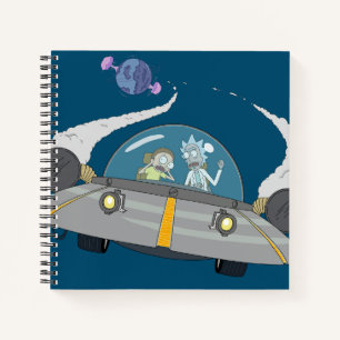 RICK EN MORTY™ Afvliegen in ruimteschip Notitieboek