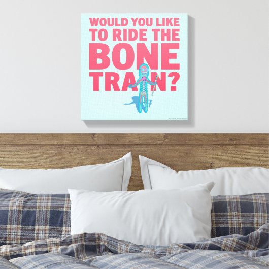 RICK EN MORTY™ | Anatomie Park - Bottrein Canvas Afdruk (Insitu (Slaapkamer))