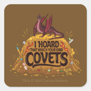 RICK EN MORTY™   Balthromaw's Hoard Vierkante Sticker