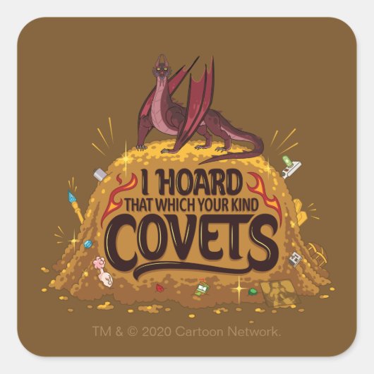 RICK EN MORTY™ | Balthromaw's Hoard Vierkante Sticker (Voorkant)