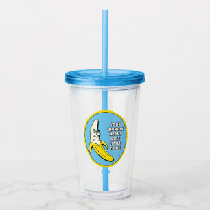 RICK EN MORTY™   Banana Rick Badge Acryl Drinkbeker