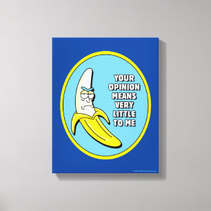 RICK EN MORTY™  Banana Rick Badge Canvas Afdruk
