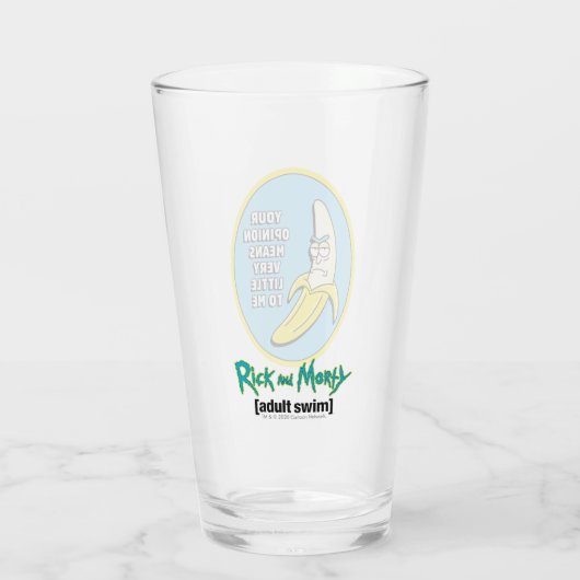 RICK EN MORTY™ | Banana Rick Badge Glas (Achterkant)