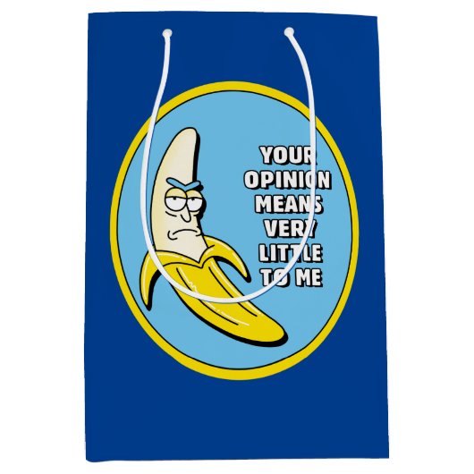 RICK EN MORTY™ | Banana Rick Badge Medium Cadeauzakje (Voorkant)