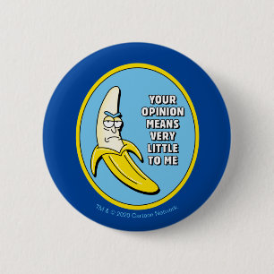 RICK EN MORTY™   Banana Rick Badge Ronde Button 5,7 Cm