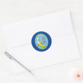 RICK EN MORTY™ | Banana Rick Badge Ronde Sticker (Envelop)
