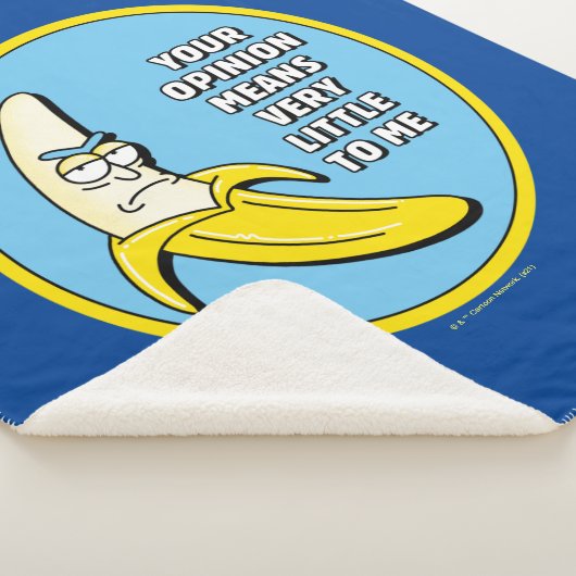 RICK EN MORTY™ | Banana Rick Badge Sherpa Deken (3/4)