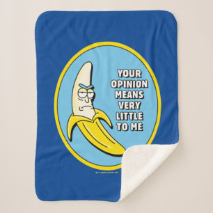 RICK EN MORTY™ Banana Rick Badge Sherpa Deken