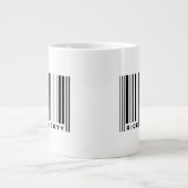 Rick en Morty Bar Code Grafisch Extra Grote Beker (Voorkant)
