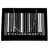 Rick en Morty Bar Code Grafisch Groot Cadeauzakje (Voorkant)