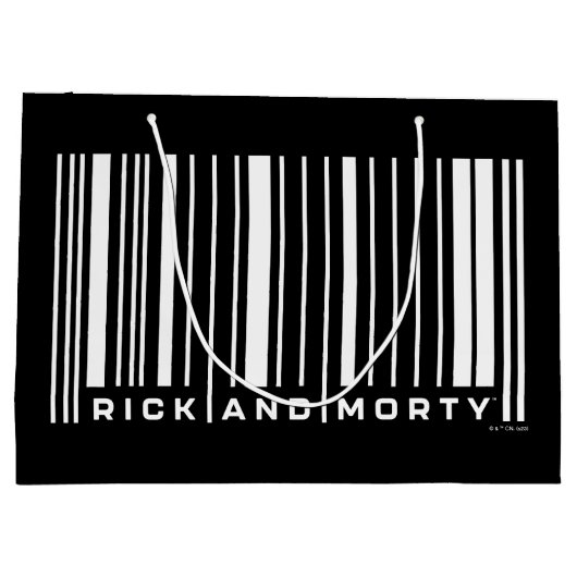 Rick en Morty Bar Code Grafisch Groot Cadeauzakje (Achterkant)