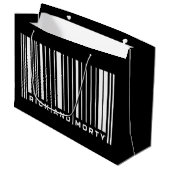 Rick en Morty Bar Code Grafisch Groot Cadeauzakje (Voorkant Gekanteld)